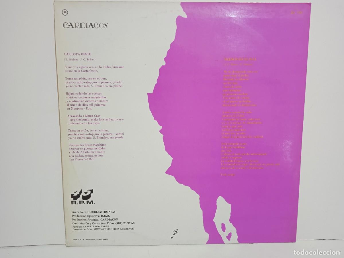 Discos de vinilo: Cardiacos - La Costa Oeste / Silencio - MAXI - 1985 - Foto 2