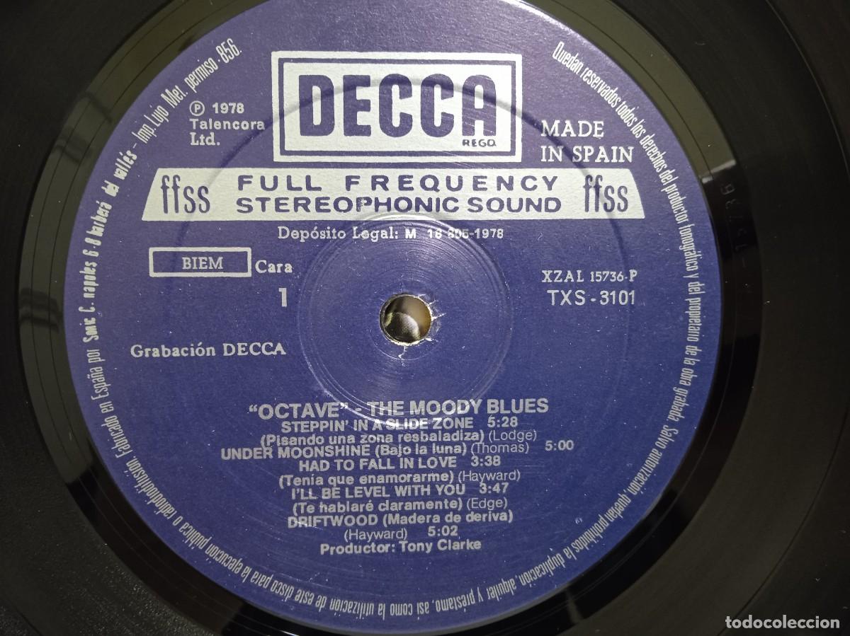 Discos de vinilo: The Moody Blues - Octave - LP - Gatefold - 1978 - Ed. Espa&ntilde;ola - Foto 5