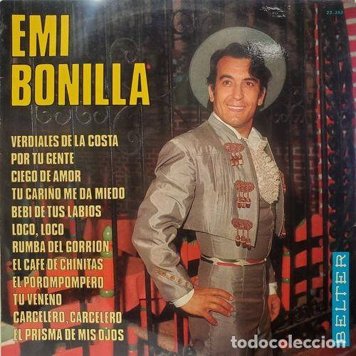Discos de vinilo: EMI BONILLA - VERDIALES DE LA COSTA - LP DE VINILO - C-11 - Foto 1