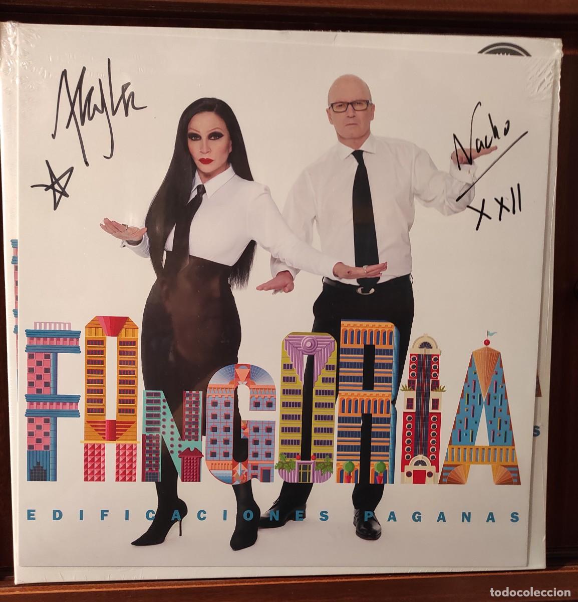 Discos de vinilo: FANGORIA - VINILO EDIFICACIONES PAGANAS CON TARJETA FIRMADA - Foto 1