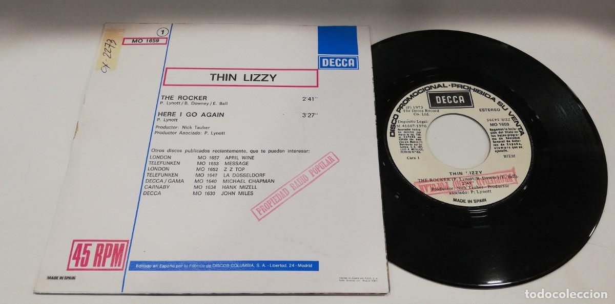 Discos de vinilo: MOSTRADOR-Thin Lizzy - The Rocker (7&rdquo;, Single, Promo) - Foto 2