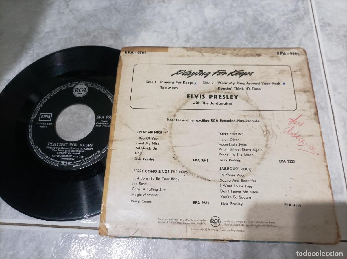 Discos de vinilo: Elvis Presley ep Playing for keeps -leer- - Foto 2
