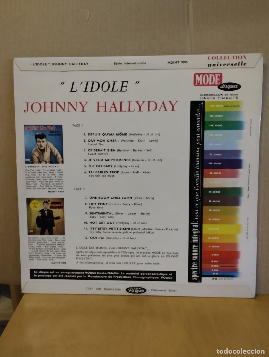Discos de vinilo: JOHNNY HALLYDAY ------ L&acute;IDOLE - Foto 2