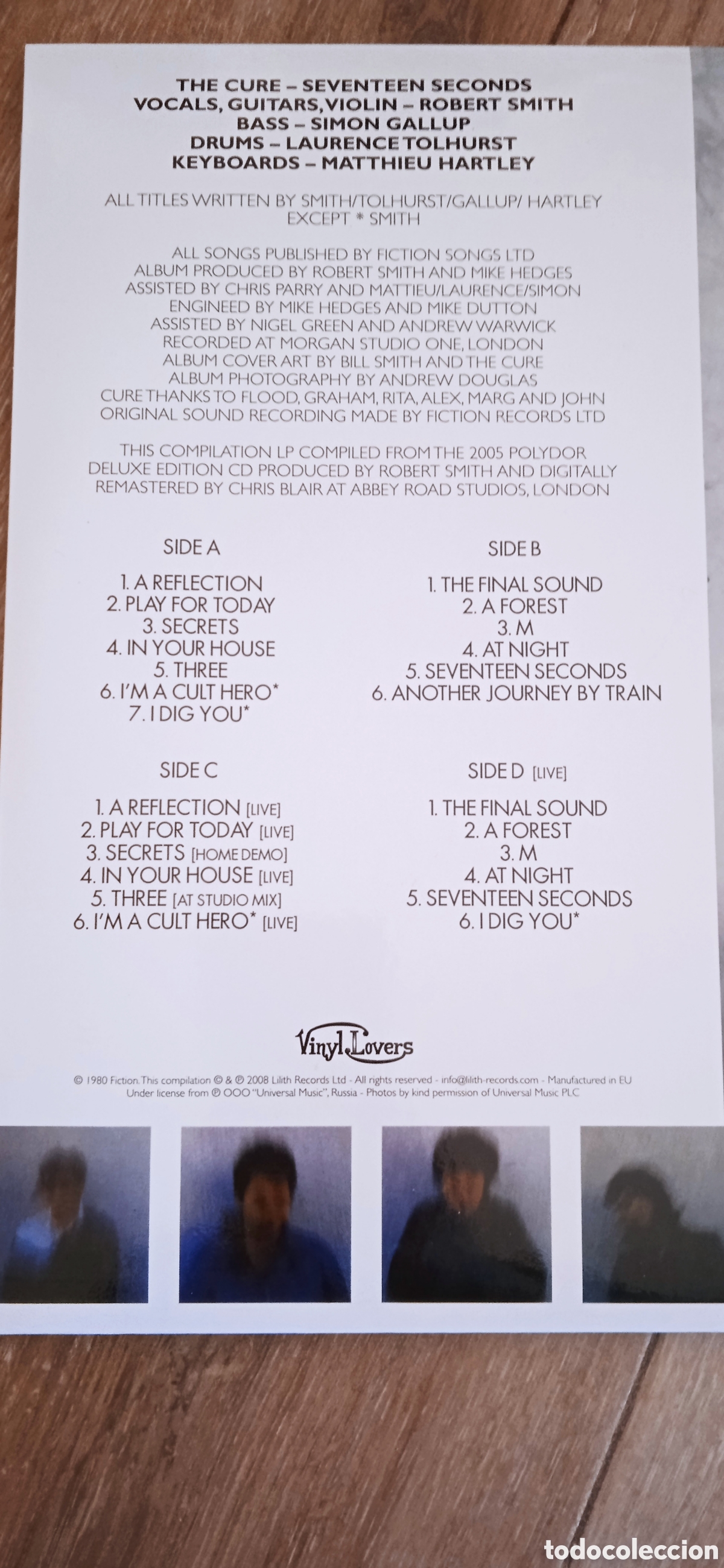 Discos de vinil: The Cure, seventeen seconds 2LP