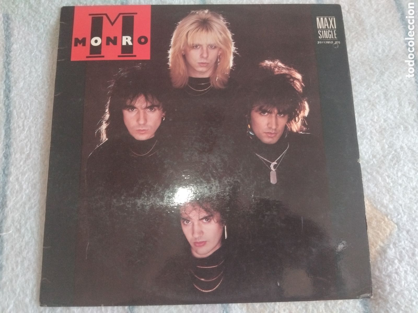 Discos de vinilo: MONRO Lote (vinilo) Heavy Metal ,LP y Max y single. - Foto 5