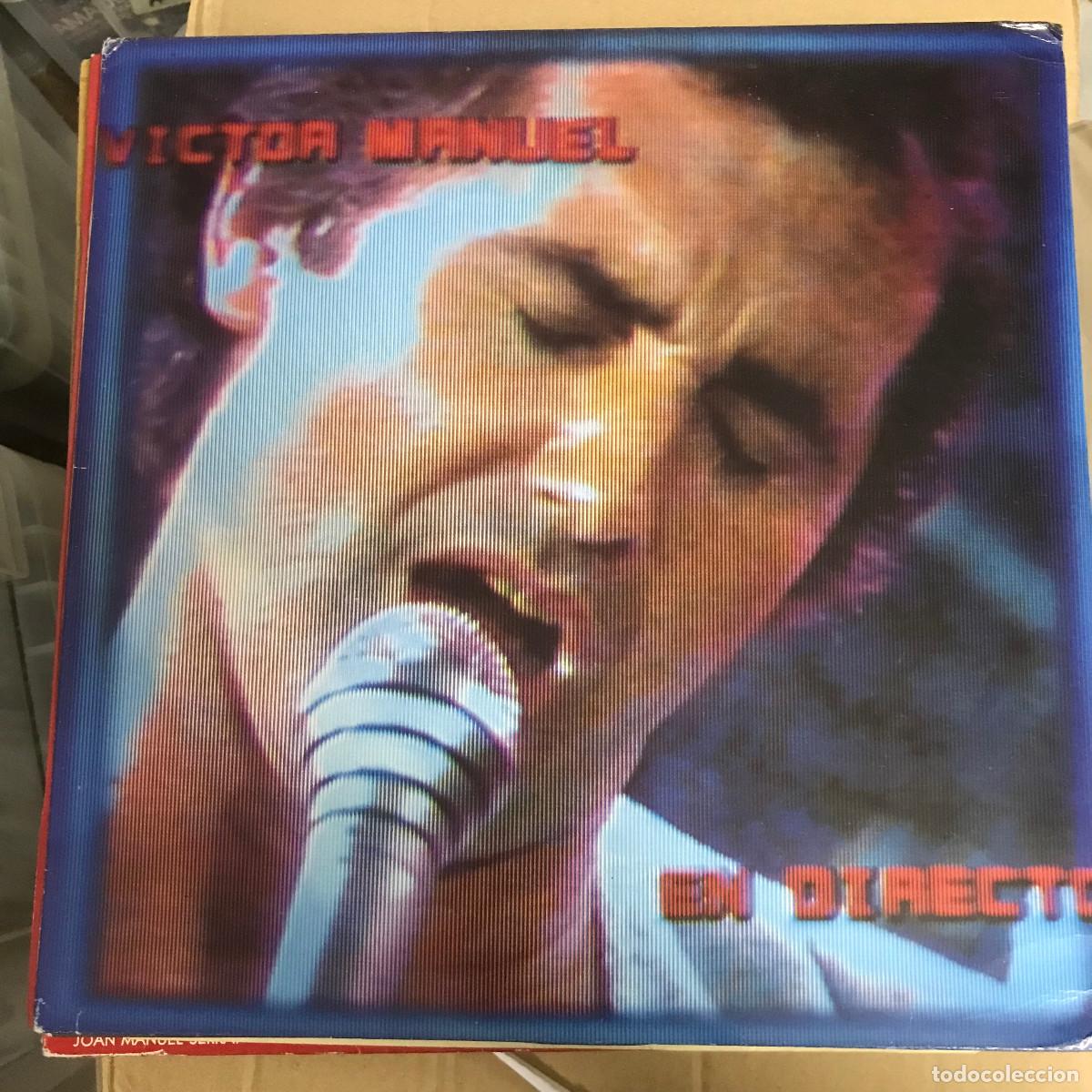 Discos de vinilo: V&Iacute;CTOR MANUEL - EN DIRECTO - LP CBS 1985 PROMO - Foto 1