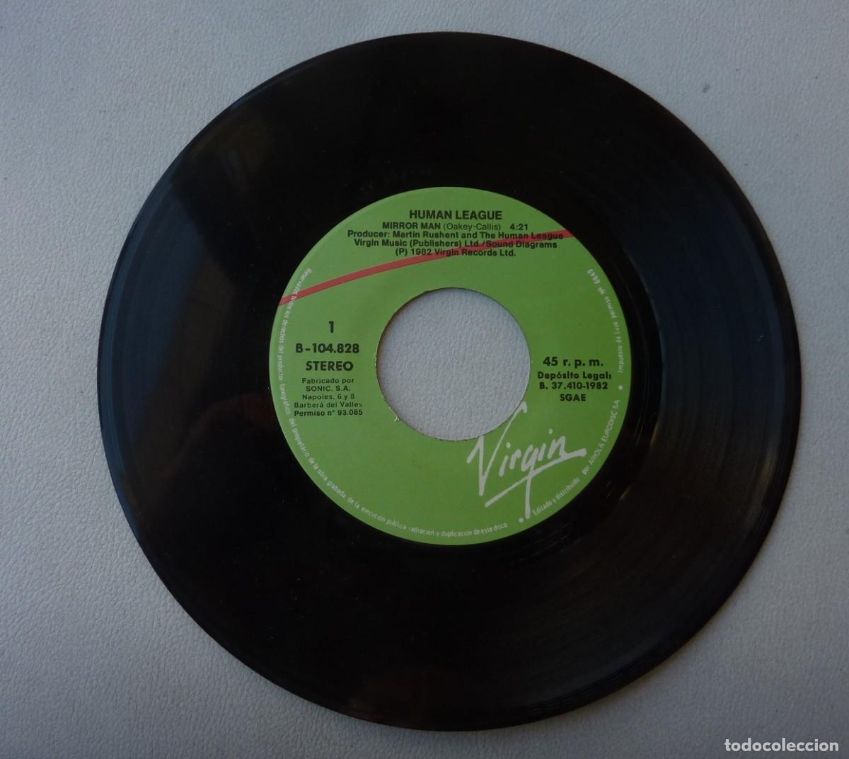 Discos de vinilo: HUMAN LEAGUE // MIRROR MAN // 1982 // SOLO DISCO - Foto 1