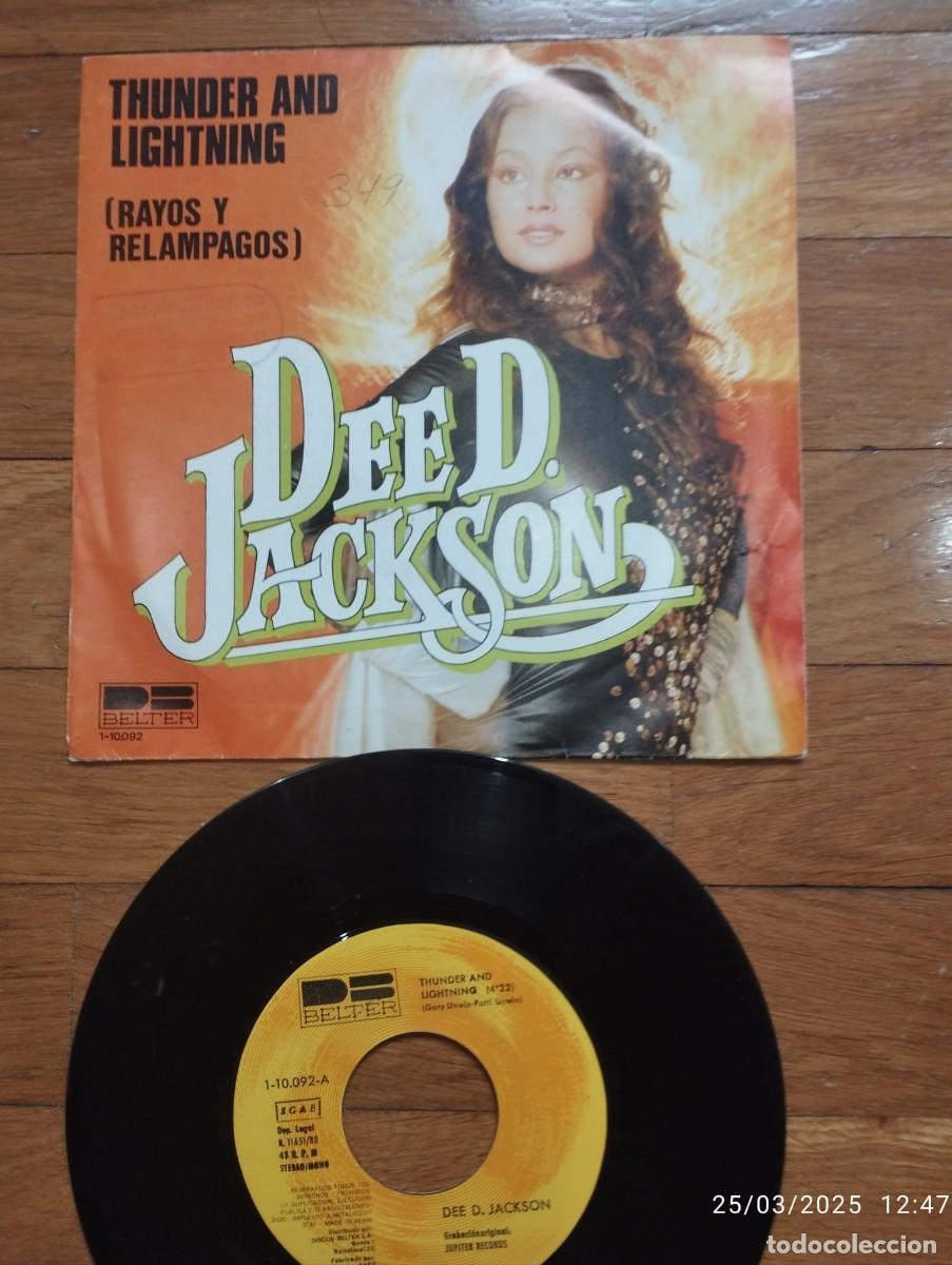 Discos de vinilo: SINGLE - DEED. JACKSON - THUNDER AND LIGHTNING - 1980 - Foto 1