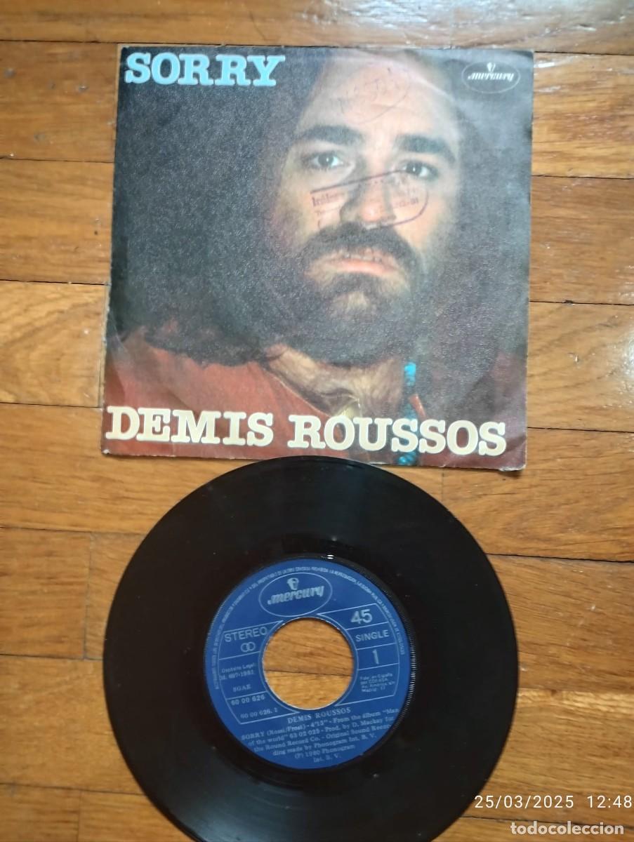 Discos de vinilo: SINGLE - DEMIS ROUSSOS - SORRY - 1981 - Foto 1