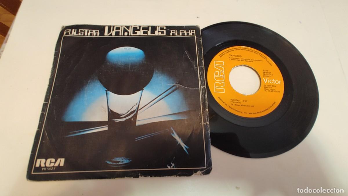 Discos de vinilo: VANGELIS-SINGLE PULSTAR-PORT.REGULAR - Foto 1