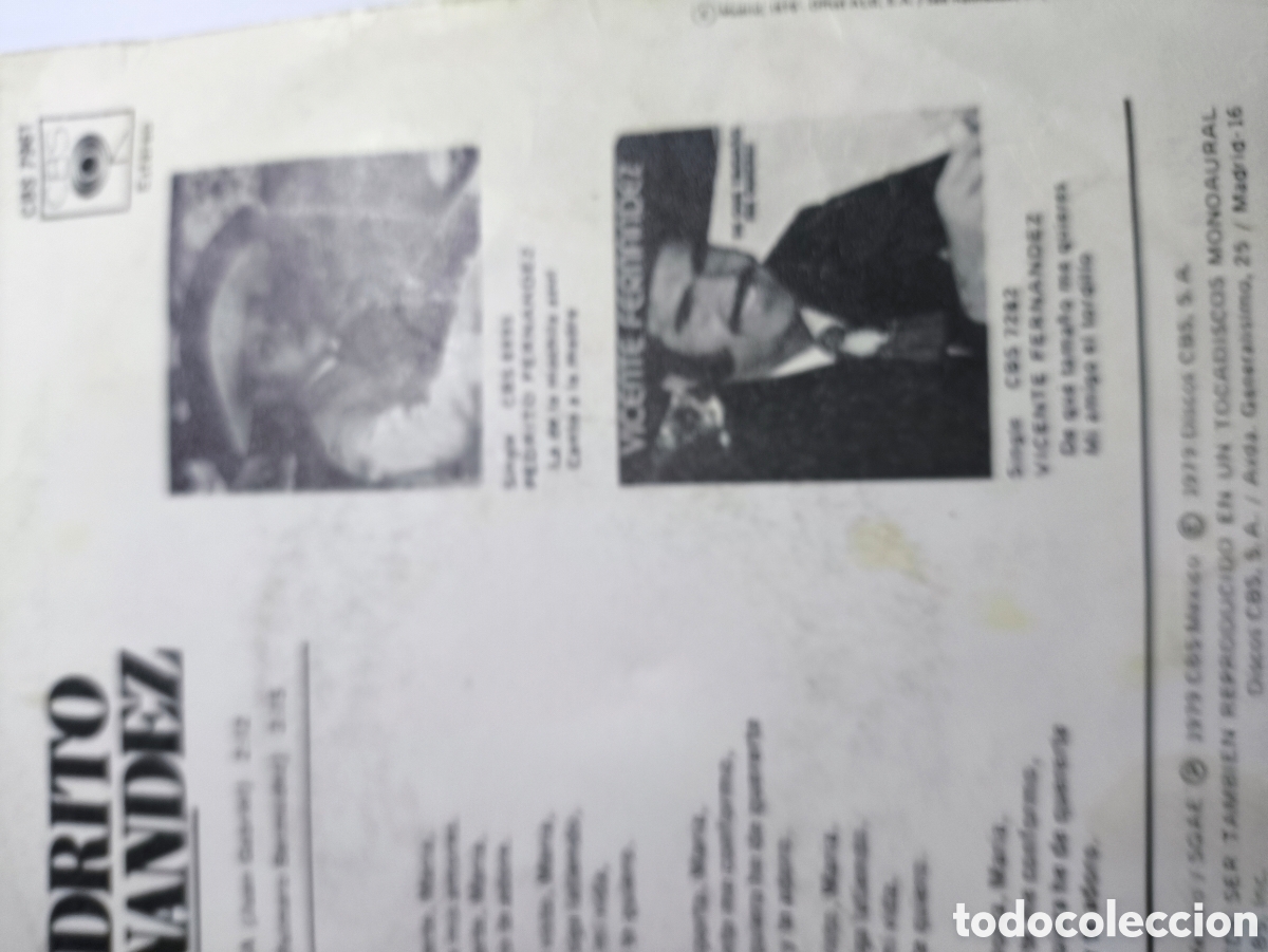 Discos de vinilo: Pedrito Fern&aacute;ndez.p.109 - Foto 3
