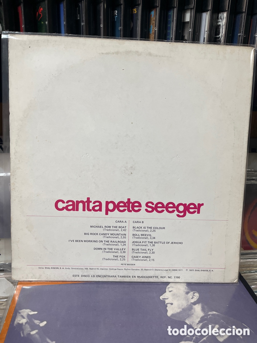 Discos de vinilo: canta pete seeger grabaci&oacute;n original - Foto 2