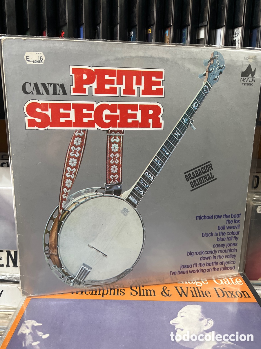 Discos de vinilo: canta pete seeger grabaci&oacute;n original - Foto 1