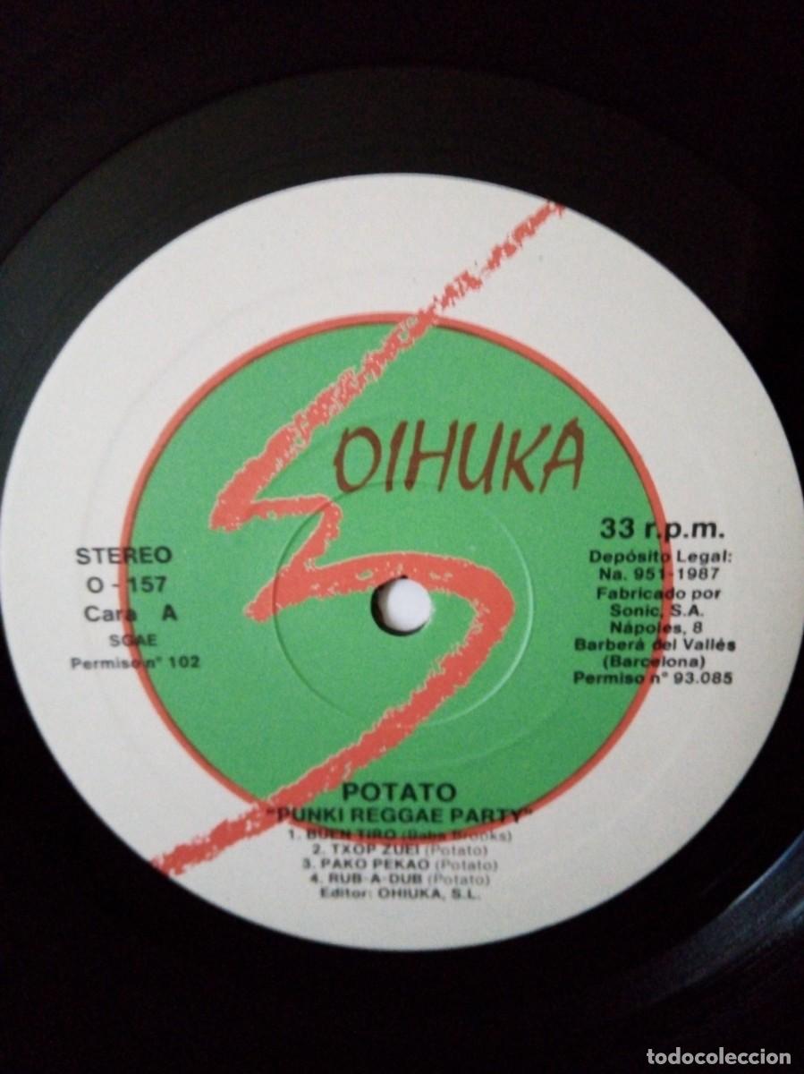 Discos de vinilo: Potato, punki reggae party 1987. - Foto 4