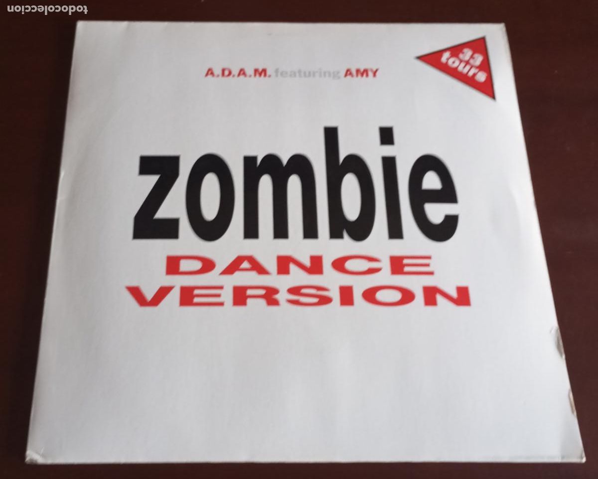 Discos de vinilo: A.D.A.M FEAT.AMY - ZOMBIE DANCE VERSION - MAXI SINGLE.12 - 1995 - Foto 1