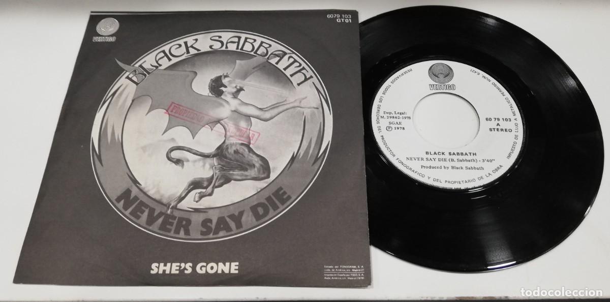 Discos de vinilo: MOSTRADOR-Black Sabbath - Never Say Die (7&rdquo;, Single) - Foto 2