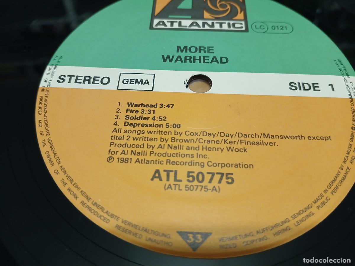 Discos de vinilo: MORE -WARHEAD- (1981) LP DISCO VINILO - Foto 7