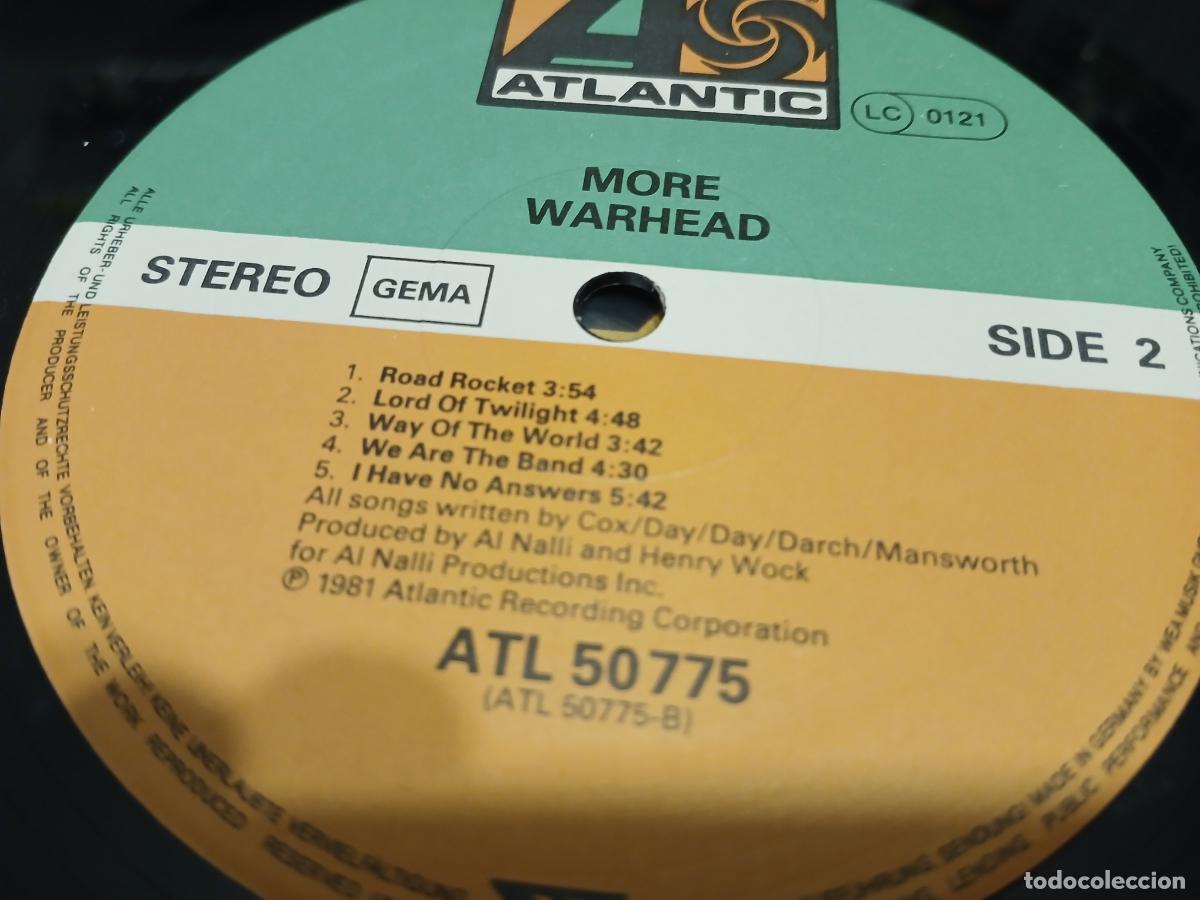 Discos de vinilo: MORE -WARHEAD- (1981) LP DISCO VINILO - Foto 8