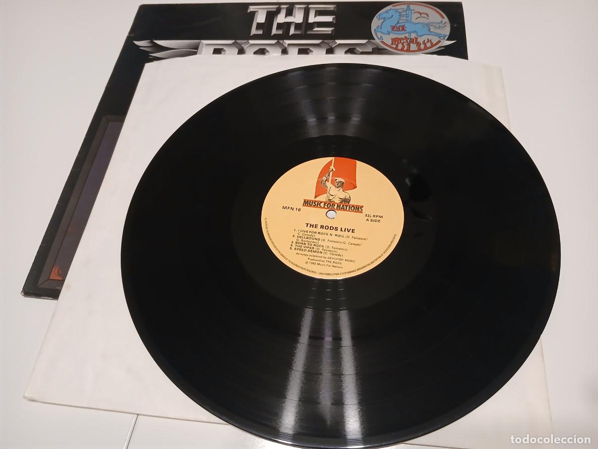 Discos de vinilo: THE RODS -LIVE- (1983) LP DISCO VINILO - Foto 6