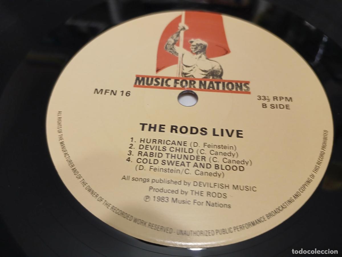 Discos de vinilo: THE RODS -LIVE- (1983) LP DISCO VINILO - Foto 8