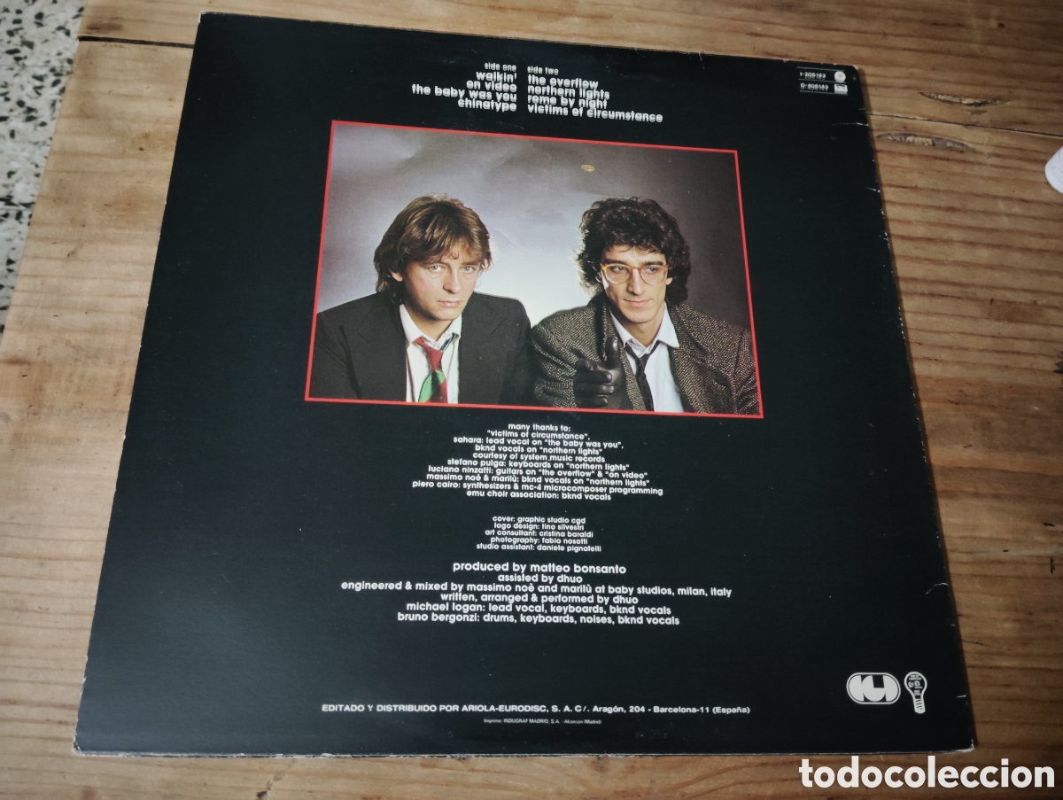 Discos de vinilo: DHUO - OVERFLOW , 1984 ESPA&Ntilde;A - Foto 2