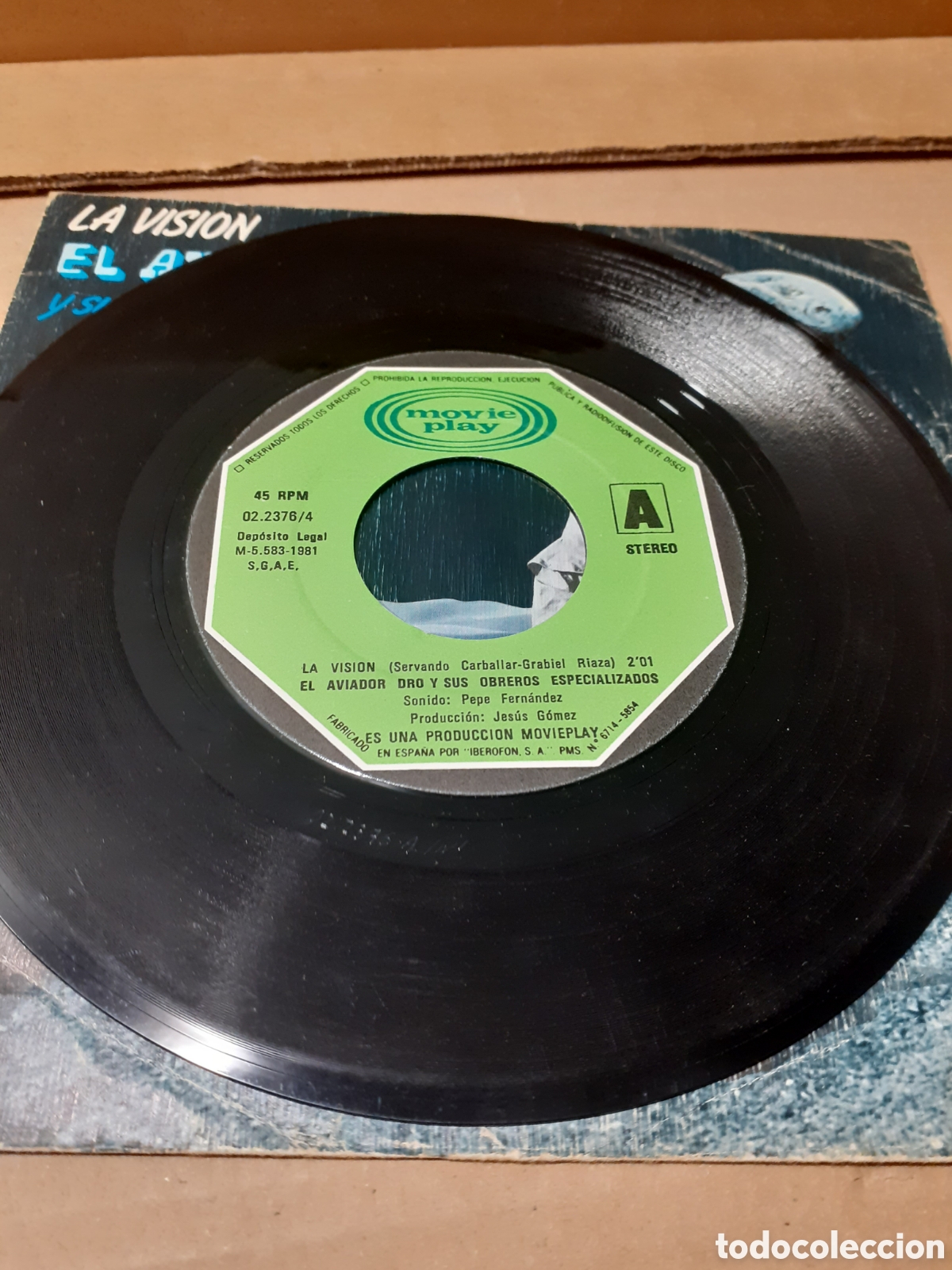Discos de vinilo: Aviador Dro. La visi&oacute;n. 1981. - Foto 3