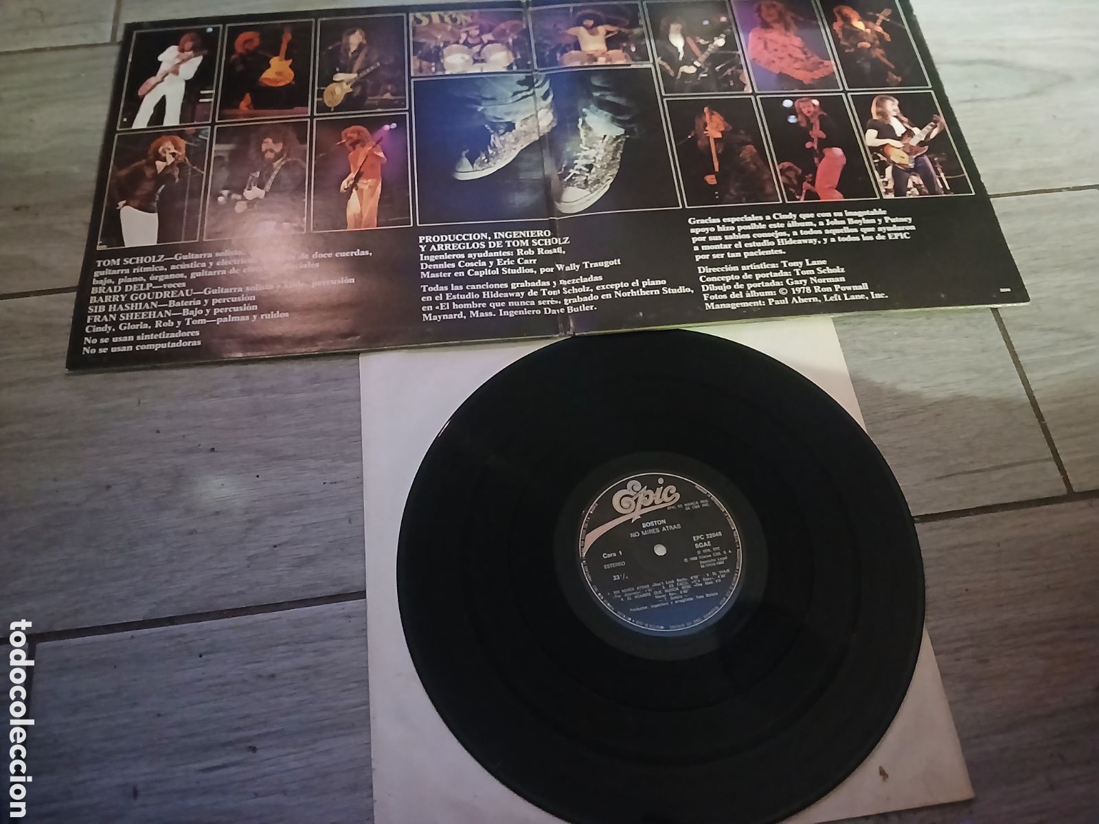 Discos de vinilo: BOSTON - NO MIRES ATRAS - SPAIN - EPIC - GATEFOLD - L - - Foto 2