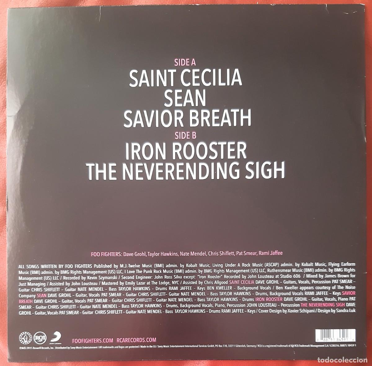 Discos de vinilo: FOO FIGHTERS - SAINT CECILIA 12&rdquo; EP. - Foto 2