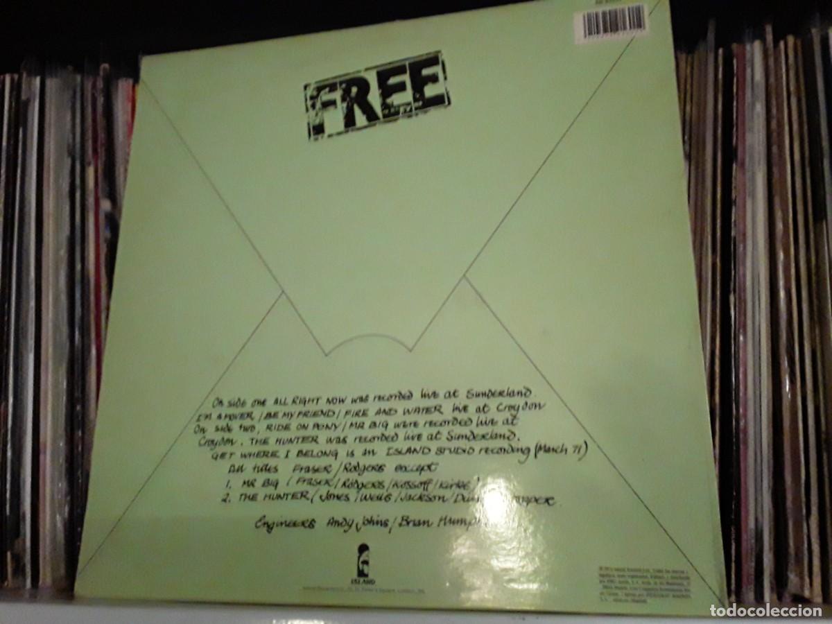 Discos de vinilo: Free &lrm;&ndash; Free Live - lp edic. spain 1990 - Foto 2