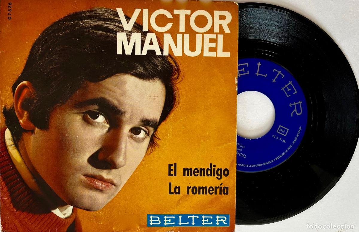 Discos de vinilo: VICTOR MANUEL. EL MENDIGO. SINGLE ORIGINAL ESPA&Ntilde;A 1969 - Foto 1