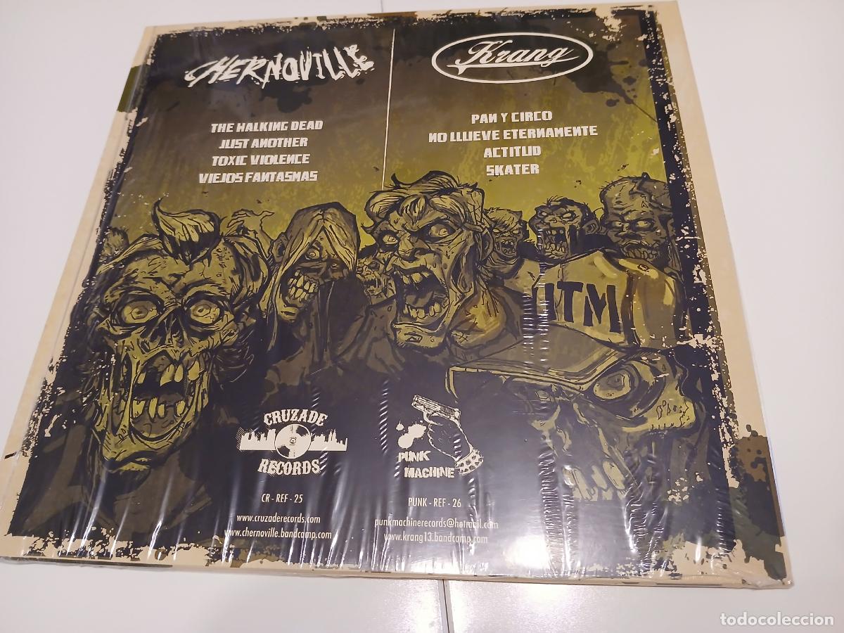 Discos de vinilo: CHERNOVILLE & KRANG -SPLIT CHERNOVILLE/KRANG- (2014) VINILO 10&rdquo; - Foto 2