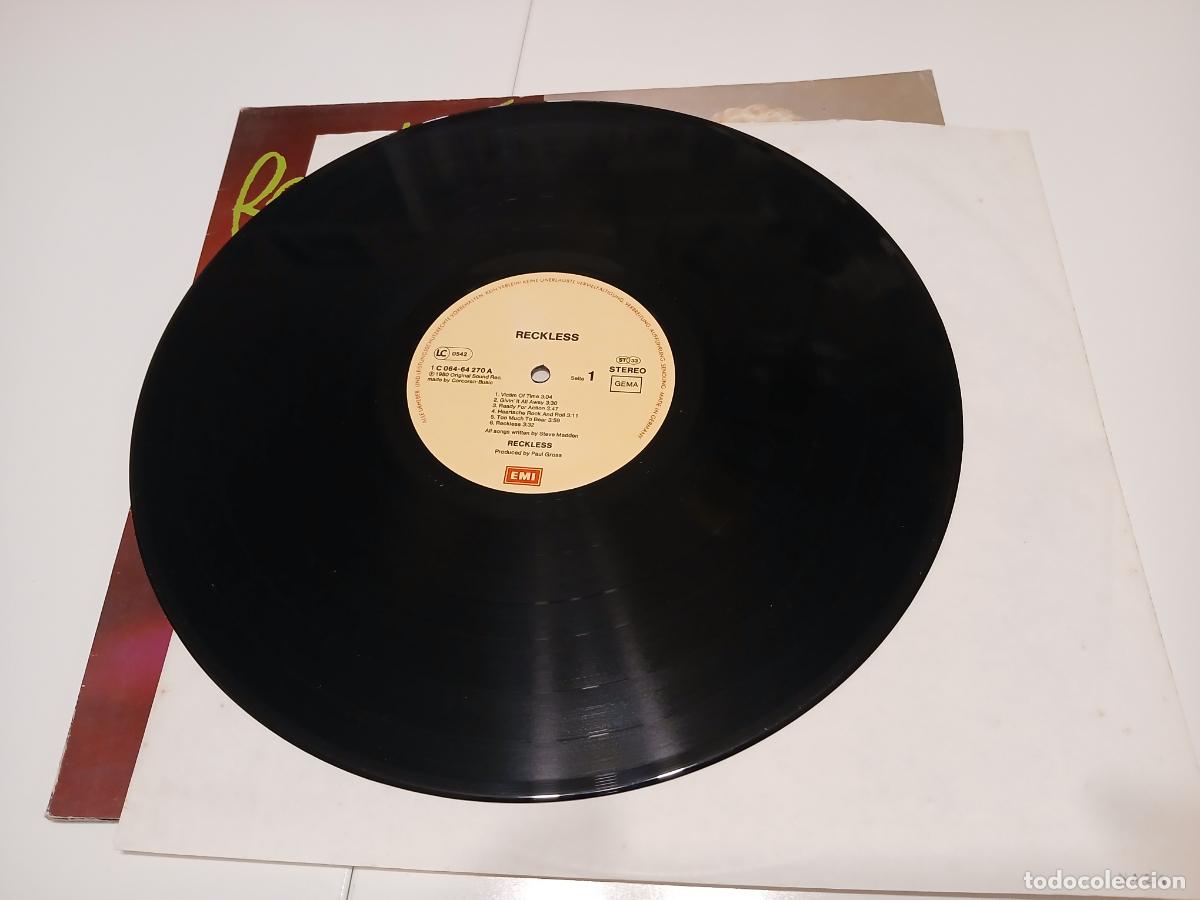 Discos de vinilo: RECKLESS -RECKLESS- (1980) LP DISCO VINILO - Foto 4