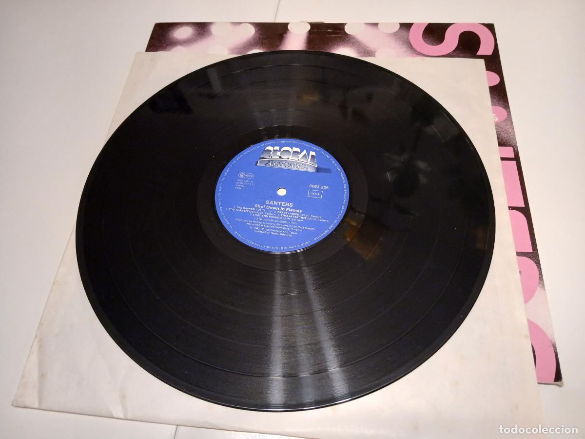 Discos de vinilo: SANTERS -SHOT DOWN IN FLAMES- (1981) LP DISCO VINILO - Foto 4