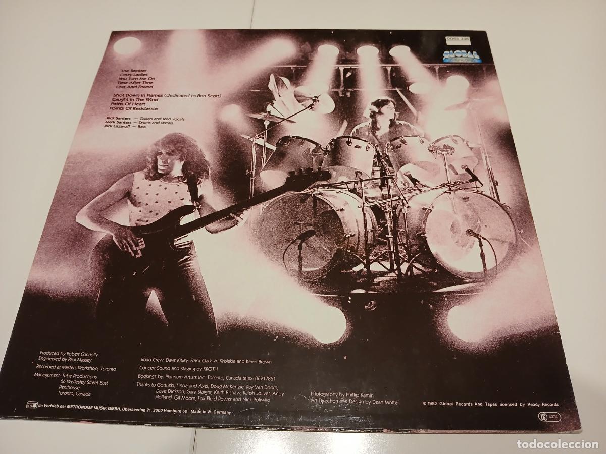 Discos de vinilo: SANTERS -SHOT DOWN IN FLAMES- (1981) LP DISCO VINILO - Foto 8