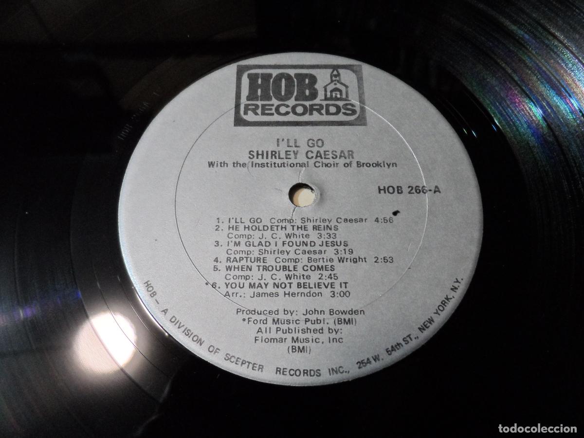 Discos de vinilo: Shirley Caesar &ndash; Ill Go (USA 1967) - Foto 3