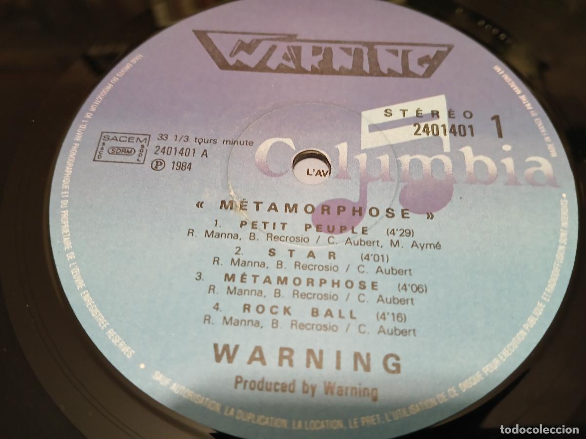 Discos de vinilo: WARNING -M&Eacute;TAMORPHOSE- (1984) LP DISCO VINILO - Foto 10