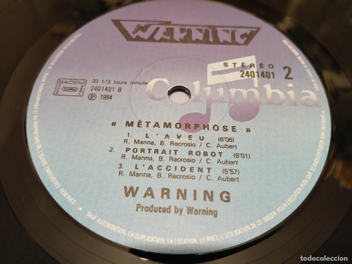 Discos de vinilo: WARNING -M&Eacute;TAMORPHOSE- (1984) LP DISCO VINILO - Foto 11