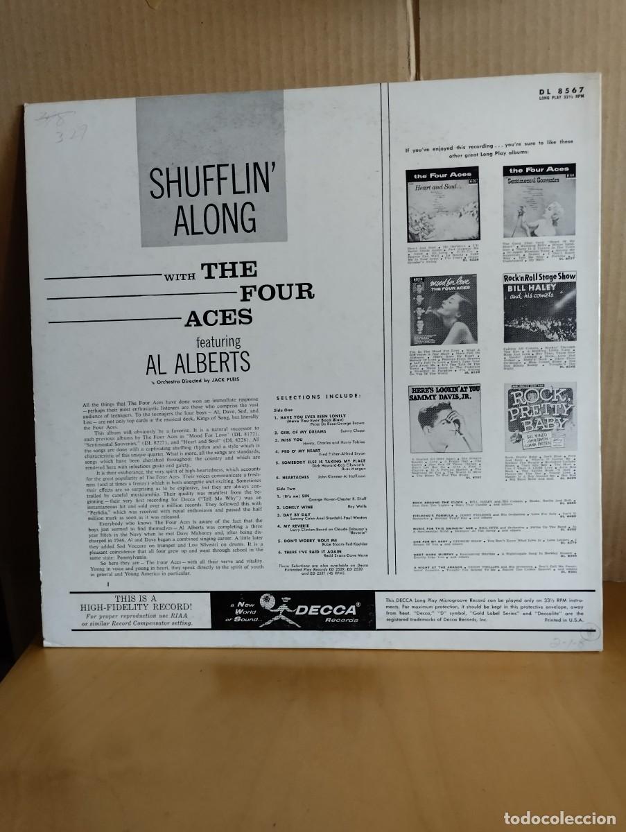 Discos de vinilo: THE FOUR ACES - FEAT. AL ALBERS ---SHUFFLIN ALONG - Foto 2