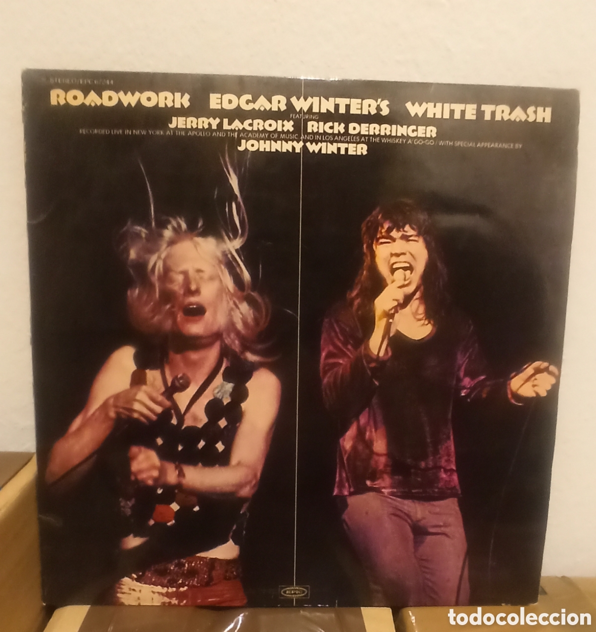 Discos de vinilo: Egdar Winters White Trash- Roadwork 2 lps 1972 - Foto 1