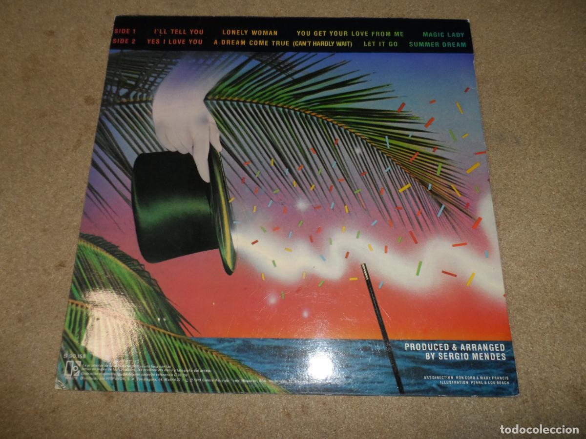 Discos de vinilo: SERGIO MENDES - MAGIC LADY (SPAIN 1979) - Foto 2