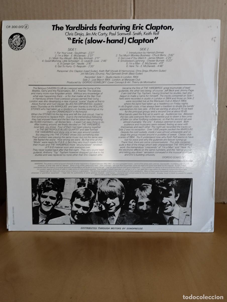 Discos de vinilo: THE YARDBIRDS ---- FEATURING ERIC CLAPTON - Foto 2