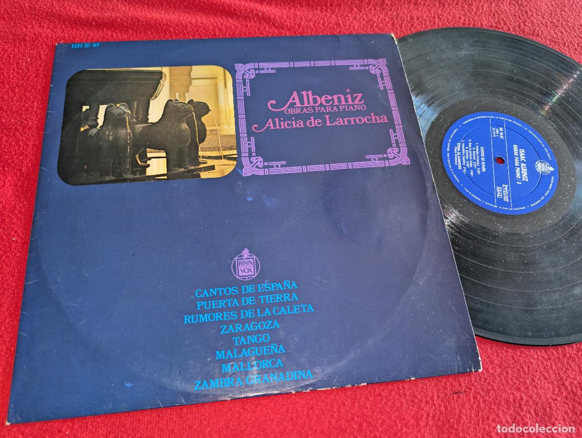 Discos de vinilo: ALICIA DE LARROCHA piano Albeniz obras para piano 2 LP 1968 Hispavox