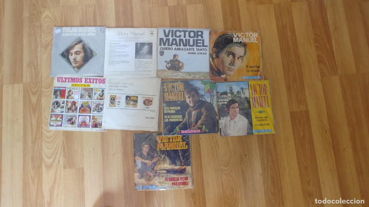 Discos de vinilo: VICTOR MANUEL-LOTE DE 9 SINGLES - Foto 2