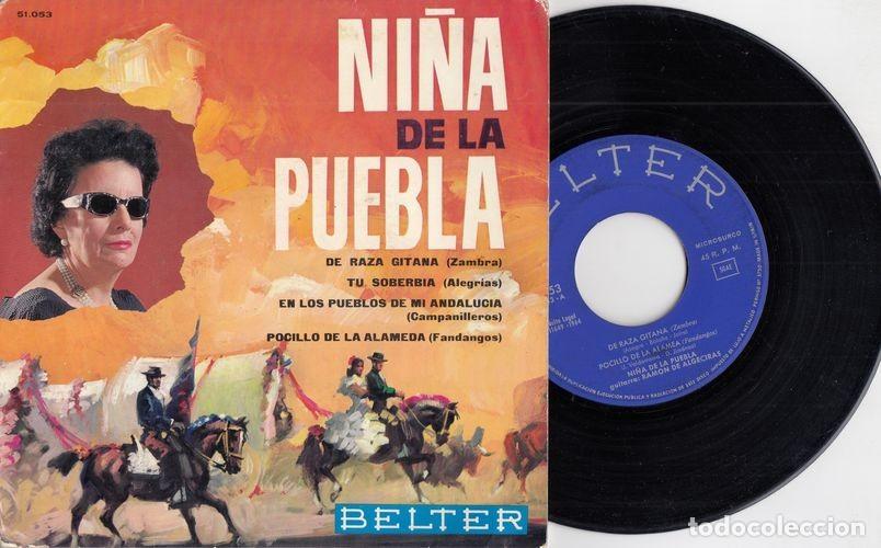 Discos de vinilo: NI&Ntilde;A DE LA PUEBLA - DE RAZA GITANA - EP DE VINILO - C - 28 - Foto 1