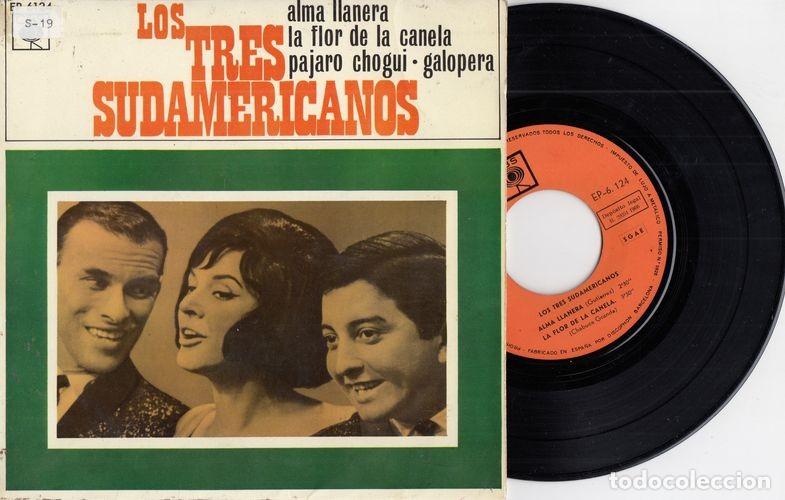 Discos de vinilo: LOS TRES SUDAMERICANOS - ALMA LLANERA - EP DE VINILO - C - 28