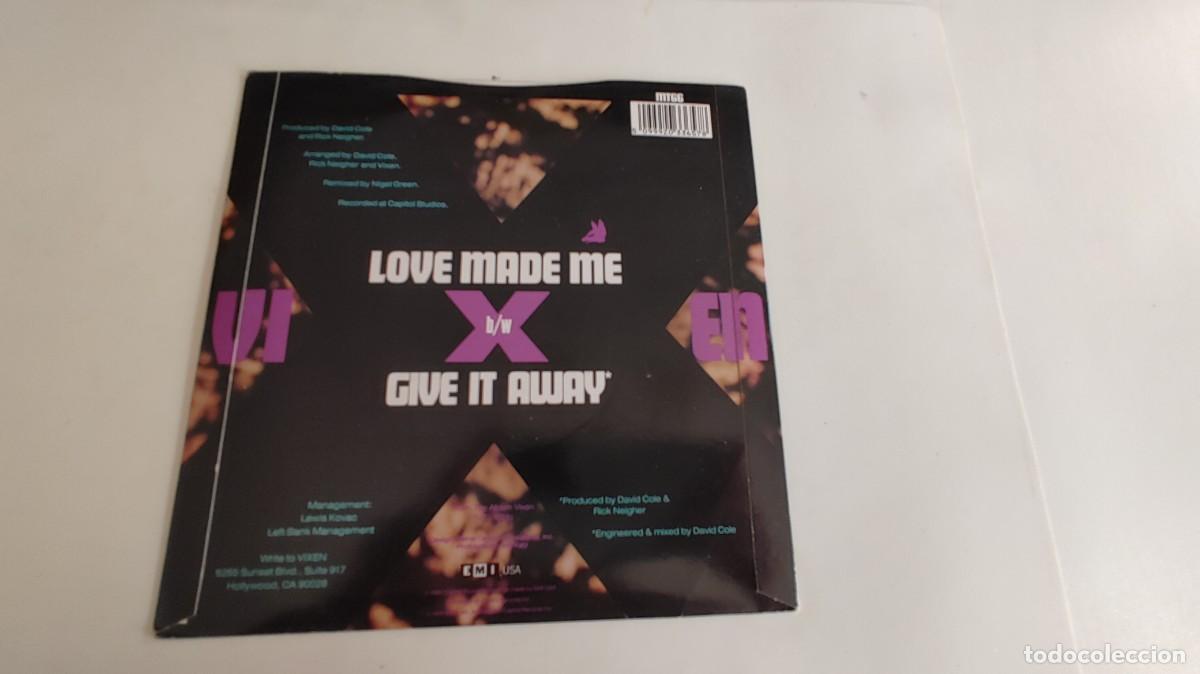 Discos de vinilo: VIXEN-SINGLE LOVE MADE ME - Foto 2