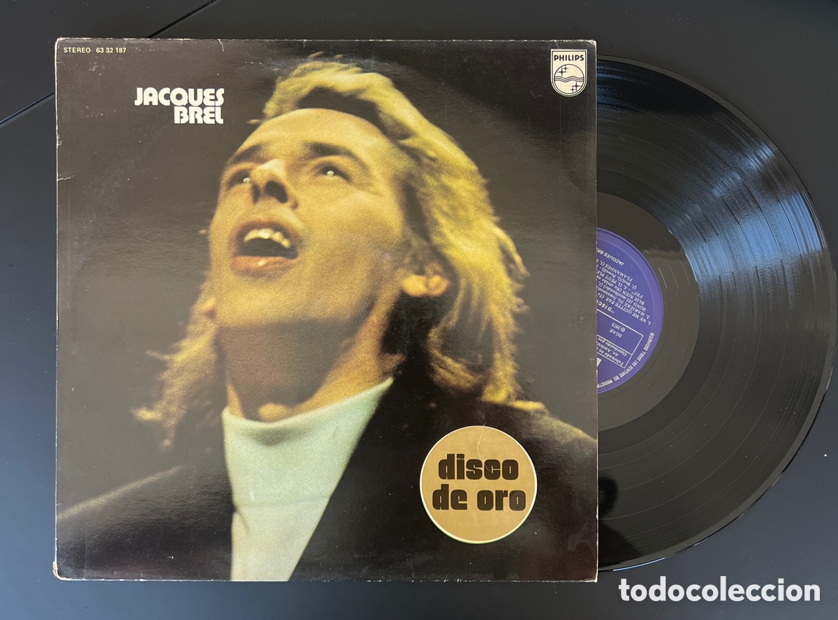 Discos de vinilo: Jacques Brel &lrm;&ndash; Disco De Oro - Foto 1