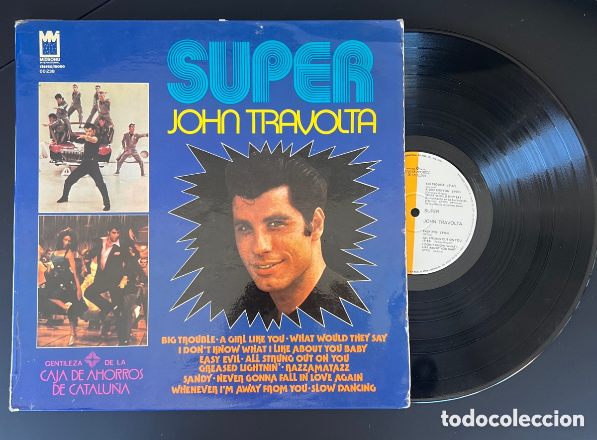 Discos de vinilo: John Travolta &ndash; Super John Travolta - LP 1979 - Foto 1