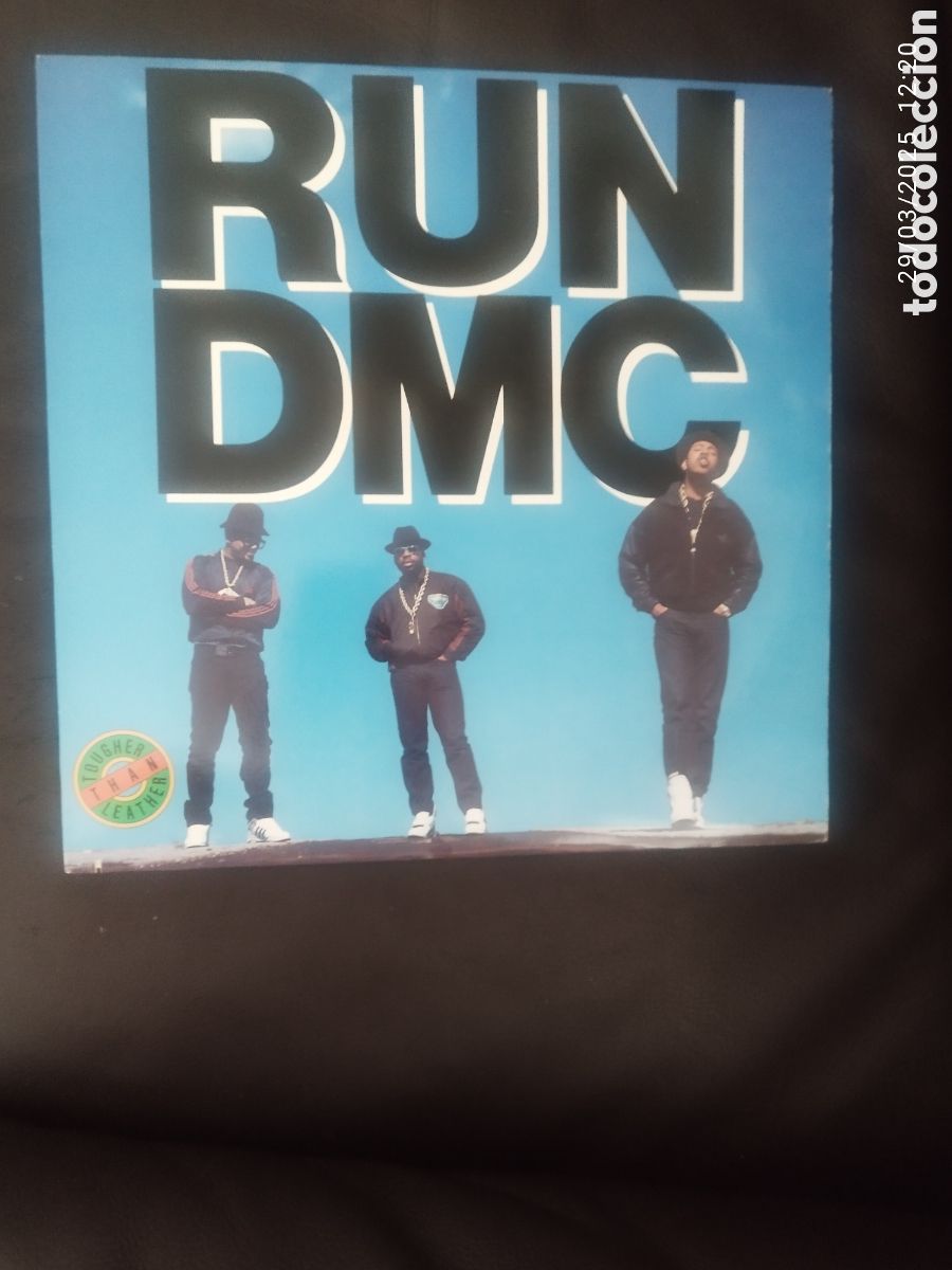 Discos de vinilo: RUN DMC - LP - TOUGUER THAN LEATHER - Foto 1