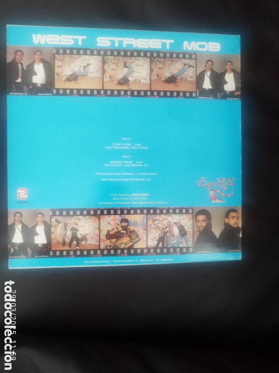 Discos de vinilo: WEST STREET MOB - MAXI SINGLE - I CAN&acute;T STOP - Foto 2